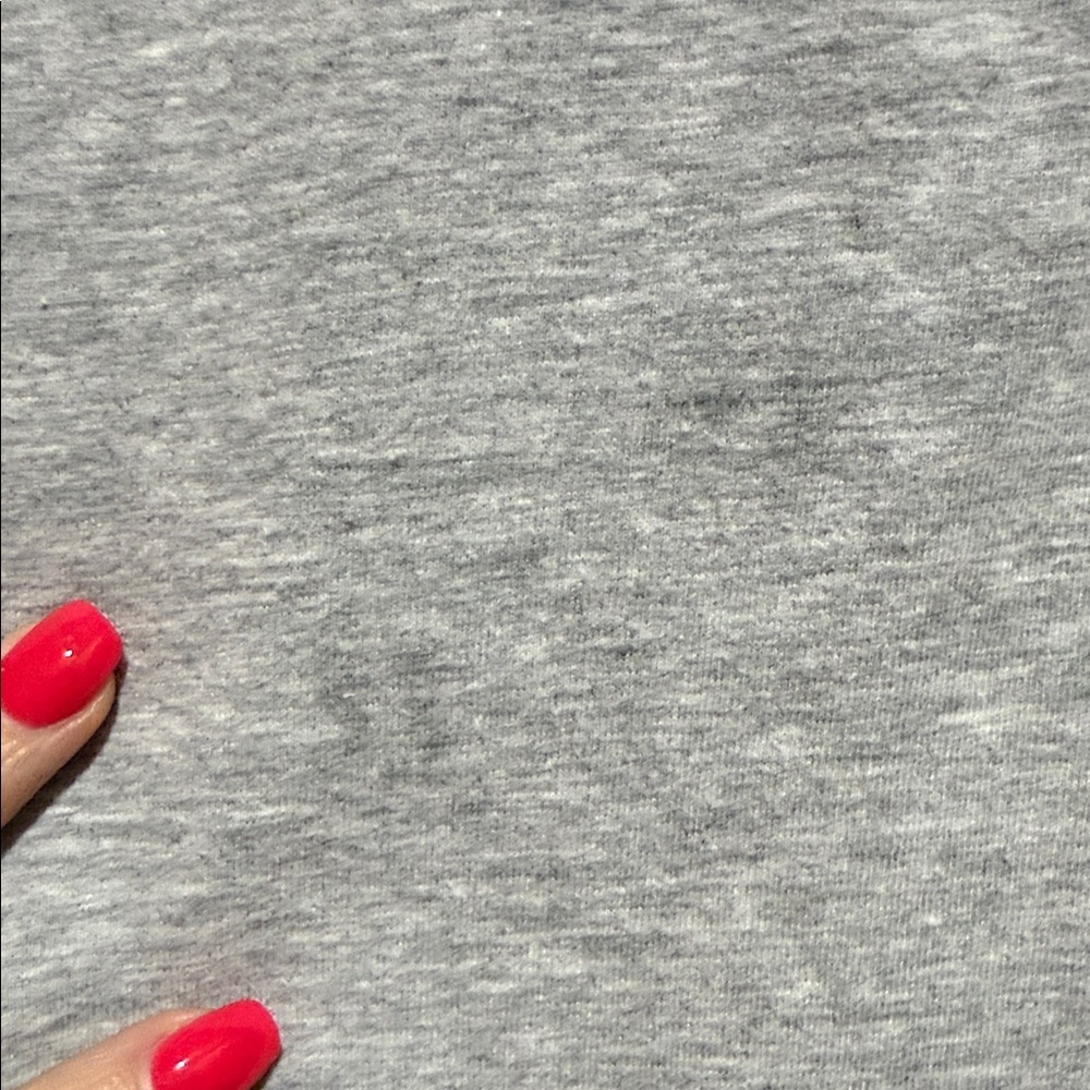 Lilly Pulitzer Light Gray Lace-Trim Long Sleeve Mini Dress slipper popover - Picture 4 of 10